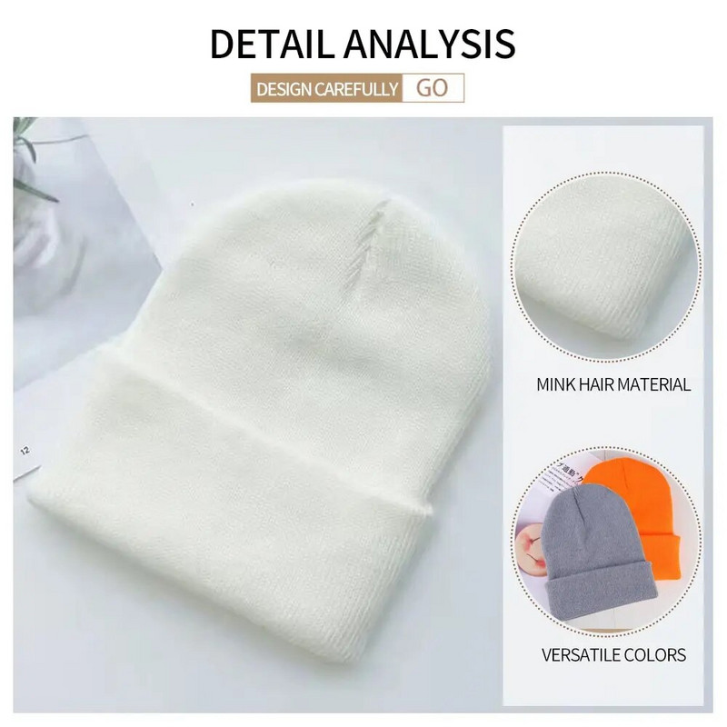 Ziemas cepures Unisex Jaunas Beanies Trikotāžas Cieta Jauka Cepure Dāma Rudens Sieviešu Beanie Cepures Siltāks pārsegs Vīriešu Ikdienas cepures vairumtirdzniecība
