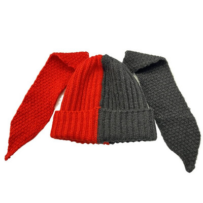 Skullies Beanie μακρύ καπέλο με βελονάκι Πλεκτό καπέλο χαριτωμένο κουνελάκι Καπέλο με αυτιά κουνελιού για γυναίκες Χειμωνιάτικα ζεστά καπέλα Ζεστά καπέλα