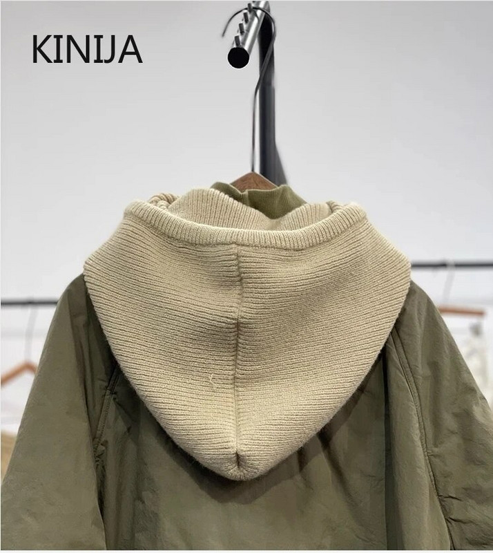 Naiste kootud Balaclava mood võltskrae Sall kapuutsiga müts Paks soe beanines talvemüts