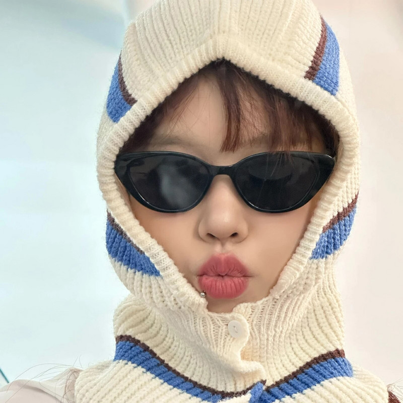 Jauna sieviešu šalles džemperīša cepure vienkrāsaina trikotāžas džemperis savilkšanas aukliņa Balaclava ziemas silta cepure Beanie 6 krāsas