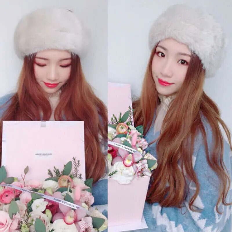 Zimska debela krznena traka za kosu Pahuljasto rusko umjetno krzno Ženska kapa s krznenom trakom za glavu za djevojke Zimske šešire za skijanje na otvorenom s grijačima za uši Vruće