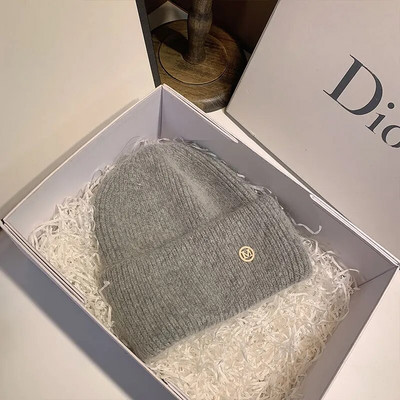 Kape od zečjeg krzna Pahuljasta zimska kapa za žene Angora mekana topla pletena kapa Skullies kape od kape Ženska kapa s kapom M pletena kapa