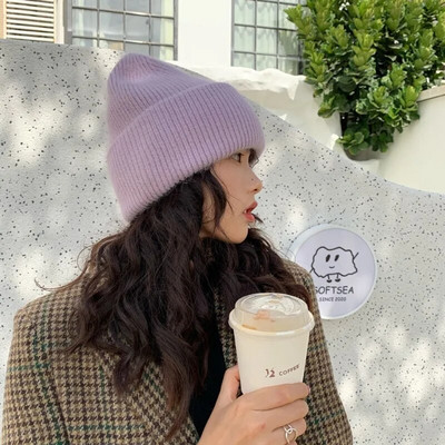 Kvaliteetsed paksendatud kootud nokamütsid Naised Mehed Suusatavad Gorras Talvised küülikukarvad soojad villased mütsid Kõrv Tuulekindlad rattamütsid