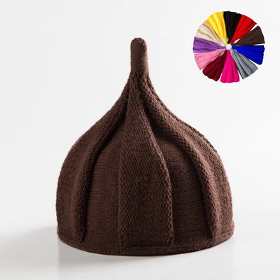 Naujos korėjietiškos akrilo megztos kepuraitės, moteriškos mergaitės, kūdikiams, megztos kepuraitės.