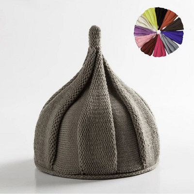 Naujos korėjietiškos akrilo megztos kepuraitės, moteriškos mergaitės, kūdikiams, megztos kepuraitės.