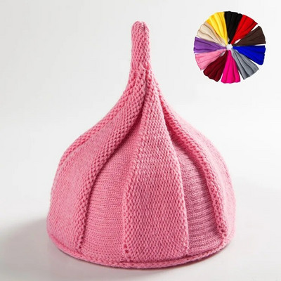 Naujos korėjietiškos akrilo megztos kepuraitės, moteriškos mergaitės, kūdikiams, megztos kepuraitės.