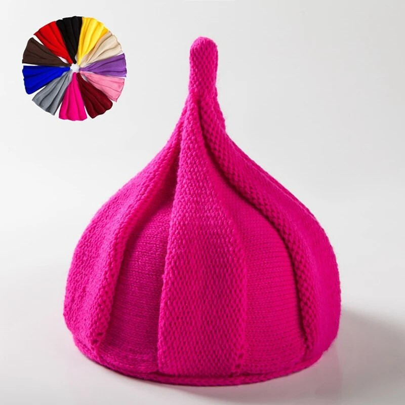 Naujos korėjietiškos akrilo megztos kepuraitės, moteriškos mergaitės, kūdikiams, megztos kepuraitės.