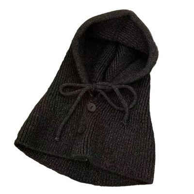 Kootud kapuutsiga müts õpilastele Täiskasvanute tuulekindel talvine Balaclava kaelakaitsemüts koos reguleeritava suurusega sooja rattamütsiga