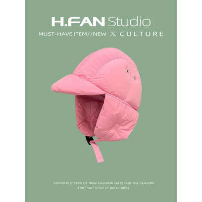 Troopers Trapper Cepures Vieglas Siltas Ziemas Cepures Bomber Cepure Down Kokvilnas Slēpošanas Balaclava vīriešiem Sievietēm Vēja necaurlaidīga Riding Cap