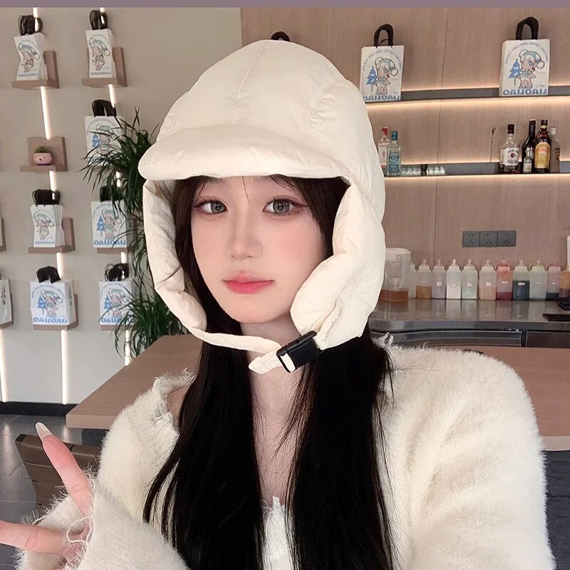 Troopers Trapper Cepures Vieglas Siltas Ziemas Cepures Bomber Cepure Down Kokvilnas Slēpošanas Balaclava vīriešiem Sievietēm Vēja necaurlaidīga Riding Cap