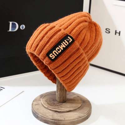 Jaunas Knitting Beanes Ziemas silti Cepures Vīriešiem Sievietēm Siltas Vienkrāsu Cepure Mīksta Vilna Tamborēta Unisex Take Cold Cap Beanie 2023