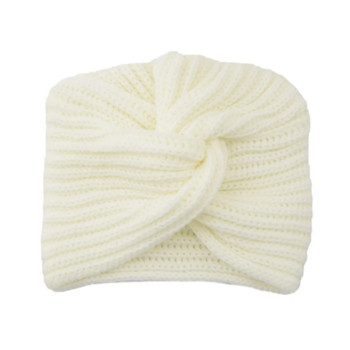 Γυναικείο πλεκτό καπέλο τουρμπάνι Bohemia Cashmere Cross Wrap Κεφάλι Lndian Wool Bonnet Καπέλο Turbante