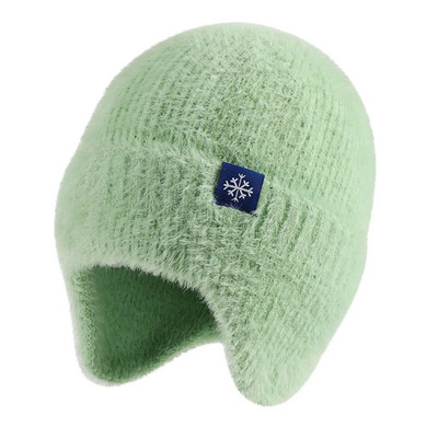 2022. aasta uued naiste kommid, värvid kõrvaklapp talvemüts, mood kunstkarusnahast kootud müts Kpop stiilis pehme nokamütsid Naiste tänavarõivaste müts