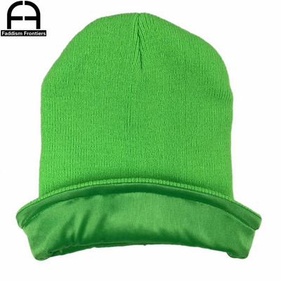 Μασίφ Unisex Beanie Φθινοπωρινό Χειμώνα με μεταξωτό μαλλί που συνδυάζει μαλακό ζεστό πλεκτό καπέλο ανδρικό γυναικείο καπέλο κρανίου καπέλα Gorro καπέλα σκι Beanies