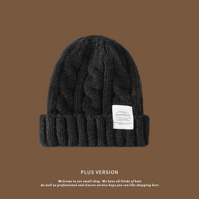 Jauna sieviešu ziemas cepure 2023. gads. Cepures ar cepurēm sievietēm adīta cepure, modes silta vilna, pāra vāciņš, pārsegs, sieviete, ziemas, sieviešu pārsegs