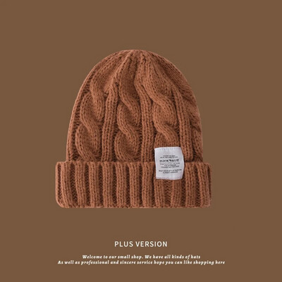 Jauna sieviešu ziemas cepure 2023. gads. Cepures ar cepurēm sievietēm adīta cepure, modes silta vilna, pāra vāciņš, pārsegs, sieviete, ziemas, sieviešu pārsegs