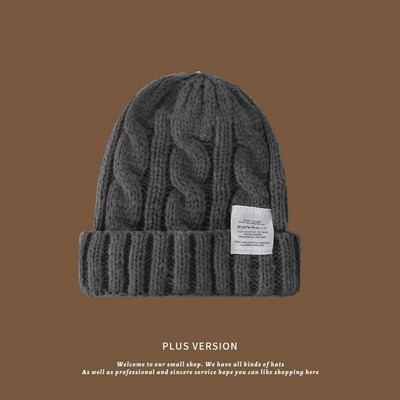 Jauna sieviešu ziemas cepure 2023. gads. Cepures ar cepurēm sievietēm adīta cepure, modes silta vilna, pāra vāciņš, pārsegs, sieviete, ziemas, sieviešu pārsegs