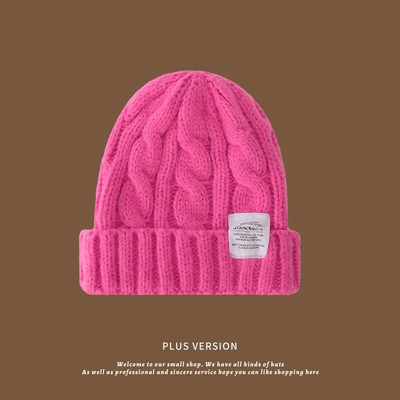 Jauna sieviešu ziemas cepure 2023. gads. Cepures ar cepurēm sievietēm adīta cepure, modes silta vilna, pāra vāciņš, pārsegs, sieviete, ziemas, sieviešu pārsegs