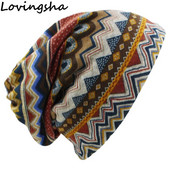 LOVINGSHA Autumn Winter Skullies Beanies Vintage Design Kahe kasutusega naiste mütsid naistele õhukesed tüdrukud mood naiselik sall HT069