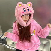 Гореща разпродажба, зимна дамска шапка Trapper, дамски ски шапки, шапки, шапка Real She Ushanka, розова