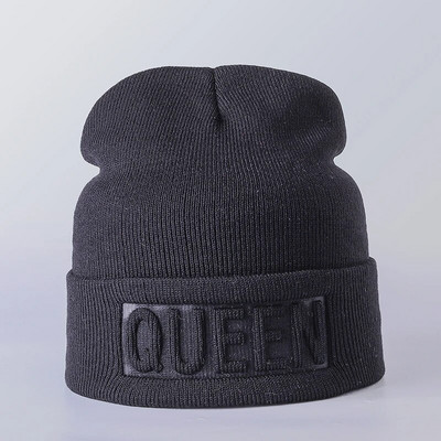 Ziemas cepure Karaļa karalienes pupiņas Modes Hip Hop Pāri Cepurīte Ikdienišķa Cepure Vīriešu Sieviete Silta Trikotāžas Slēpošanas Skulles Pārsegs