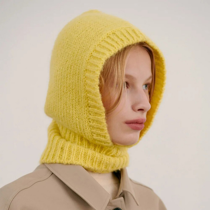 20% villane kootud mütsid Talvise soojem Unisex kapuutsiga müts kaelakrae Salliküts meestele ja naistele Suusa nokamütsid Külma müts Balaclava müts