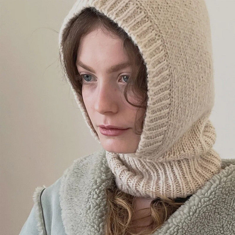 20% villane kootud mütsid Talvise soojem Unisex kapuutsiga müts kaelakrae Salliküts meestele ja naistele Suusa nokamütsid Külma müts Balaclava müts