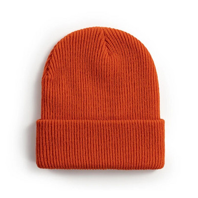 Pălării solide tricotate calde unisex pentru femei Beanie Amestec de lână Moale toamnă iarnă Bărbați Femei Căciuli Căciuli Gorro Șepci de schi 10 culori ieftine