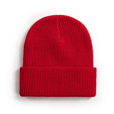 Pălării solide tricotate calde unisex pentru femei Beanie Amestec de lână Moale toamnă iarnă Bărbați Femei Căciuli Căciuli Gorro Șepci de schi 10 culori ieftine