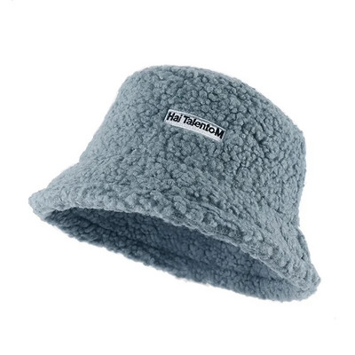 INS bieza jēra vilnas plīša kausa cepure mākslīgās kažokādas Zvejnieka cepures sievietēm, meitenēm brīvā dabā ziemas siltā pūka bļoda rudens ielas cepures