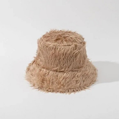 INS bieza jēra vilnas plīša kausa cepure mākslīgās kažokādas Zvejnieka cepures sievietēm, meitenēm brīvā dabā ziemas siltā pūka bļoda rudens ielas cepures