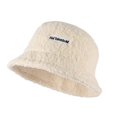 INS bieza jēra vilnas plīša kausa cepure mākslīgās kažokādas Zvejnieka cepures sievietēm, meitenēm brīvā dabā ziemas siltā pūka bļoda rudens ielas cepures