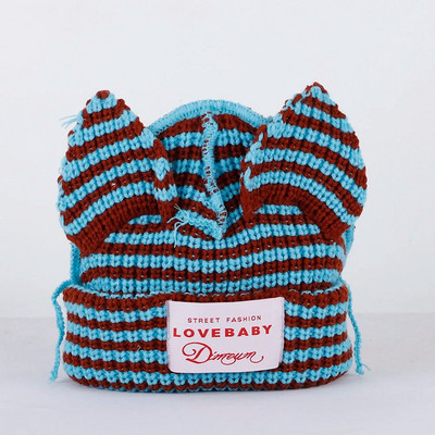 2023. aasta uus mood Skullies Beanie pikk kõrvamüts Heegeldatud kootud müts Armsad jänkukõrvad naiste mütsid Talvised soojad mütsid