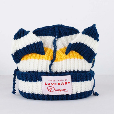 2023. aasta uus mood Skullies Beanie pikk kõrvamüts Heegeldatud kootud müts Armsad jänkukõrvad naiste mütsid Talvised soojad mütsid