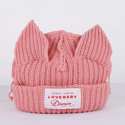 2023. aasta uus mood Skullies Beanie pikk kõrvamüts Heegeldatud kootud müts Armsad jänkukõrvad naiste mütsid Talvised soojad mütsid