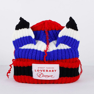 2023. aasta uus mood Skullies Beanie pikk kõrvamüts Heegeldatud kootud müts Armsad jänkukõrvad naiste mütsid Talvised soojad mütsid