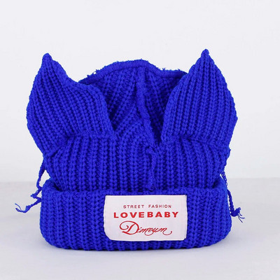 2023. aasta uus mood Skullies Beanie pikk kõrvamüts Heegeldatud kootud müts Armsad jänkukõrvad naiste mütsid Talvised soojad mütsid