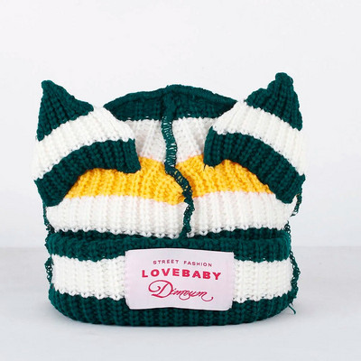 2023. aasta uus mood Skullies Beanie pikk kõrvamüts Heegeldatud kootud müts Armsad jänkukõrvad naiste mütsid Talvised soojad mütsid