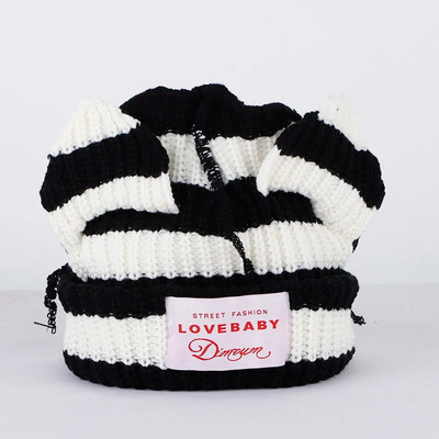 2023. aasta uus mood Skullies Beanie pikk kõrvamüts Heegeldatud kootud müts Armsad jänkukõrvad naiste mütsid Talvised soojad mütsid
