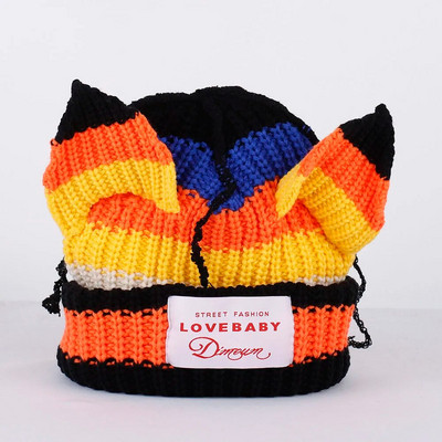 2023. aasta uus mood Skullies Beanie pikk kõrvamüts Heegeldatud kootud müts Armsad jänkukõrvad naiste mütsid Talvised soojad mütsid