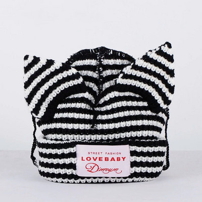 2023. aasta uus mood Skullies Beanie pikk kõrvamüts Heegeldatud kootud müts Armsad jänkukõrvad naiste mütsid Talvised soojad mütsid