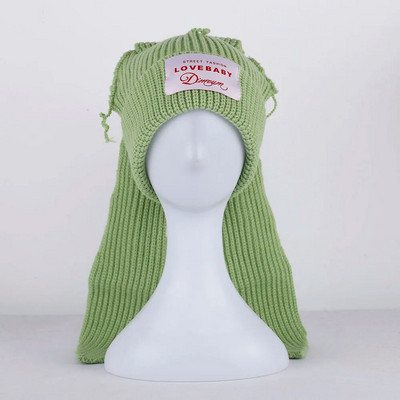 2023. aasta uus mood Skullies Beanie pikk kõrvamüts Heegeldatud kootud müts Armsad jänkukõrvad naiste mütsid Talvised soojad mütsid