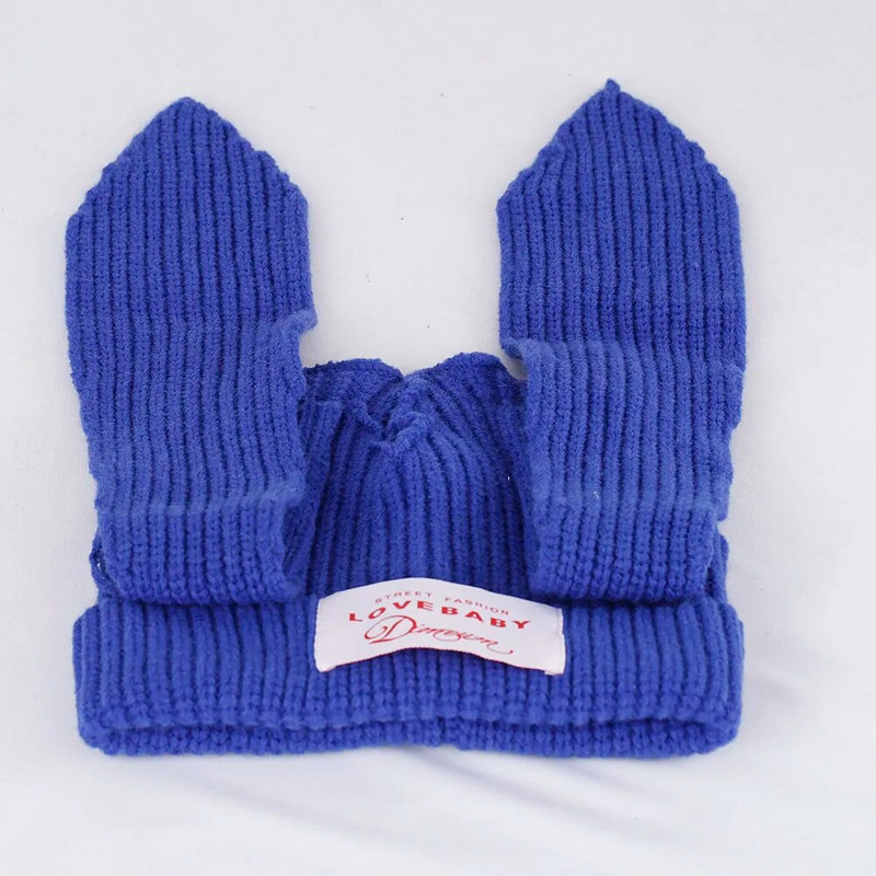 2023. aasta uus mood Skullies Beanie pikk kõrvamüts Heegeldatud kootud müts Armsad jänkukõrvad naiste mütsid Talvised soojad mütsid