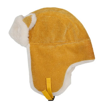 Γυναικείες ζεστές ωτοασπίδες Παχύ καπέλο με πτερύγια αυτιού Χειμώνας Ψυχρό ανθεκτικό ζεστό βαμβακερό καπέλο Καπέλο για αυτιά γάτας 2022 Χειμερινό ρώσικο καπέλο