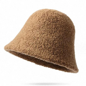 Χειμερινό γυναικείο καπέλο κουβά 2023 Φθινοπωρινό ζεστό Chapeau Bob Femme Panama καπέλα Fashion Houndstooth Καπέλο ψαρέματος Fisherman Καπέλο
