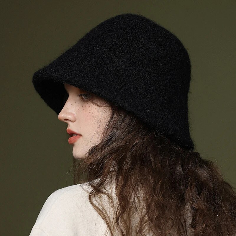 Zimski ženski šešir 2023. Jesen Topli Chapeau Bob Femme Panama šeširi Modni šešir s loptom za pecanje Ribarski šešir