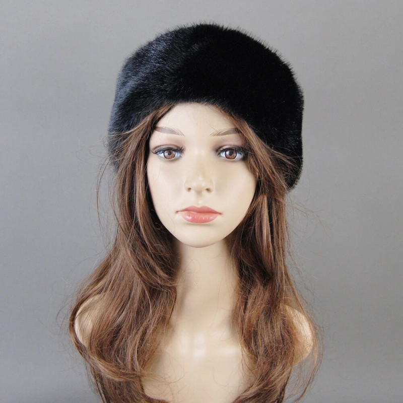 Ushanka cepure Jauna viltus zīmola cepures viltus ūdeļu kažokādas cepures sievietēm silta krievu ziemas cepure sievietēm grezna viltus ūdeļu kažokādas cepure