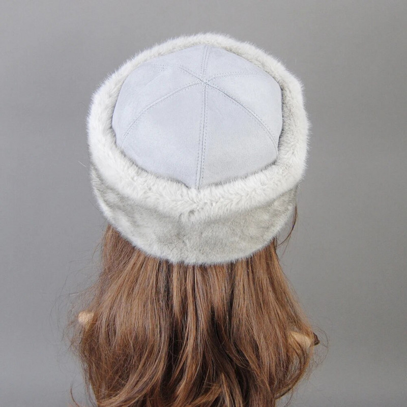 Ushanka cepure Jauna viltus zīmola cepures viltus ūdeļu kažokādas cepures sievietēm silta krievu ziemas cepure sievietēm grezna viltus ūdeļu kažokādas cepure