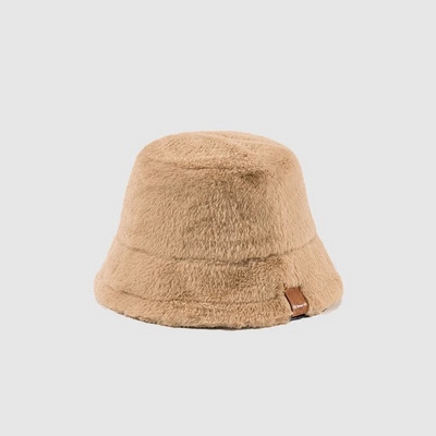 Lambavillast Unisex ämbrikübarad naistele Meestele Talvine õues päikesesirm Panama Fisherman Cap Letter Tikitud hulgimüük Chapeau
