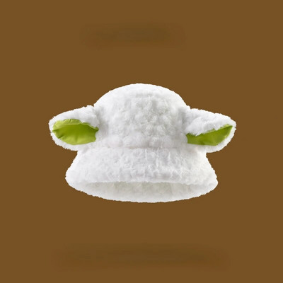 Lambavillast Unisex ämbrikübarad naistele Meestele Talvine õues päikesesirm Panama Fisherman Cap Letter Tikitud hulgimüük Chapeau